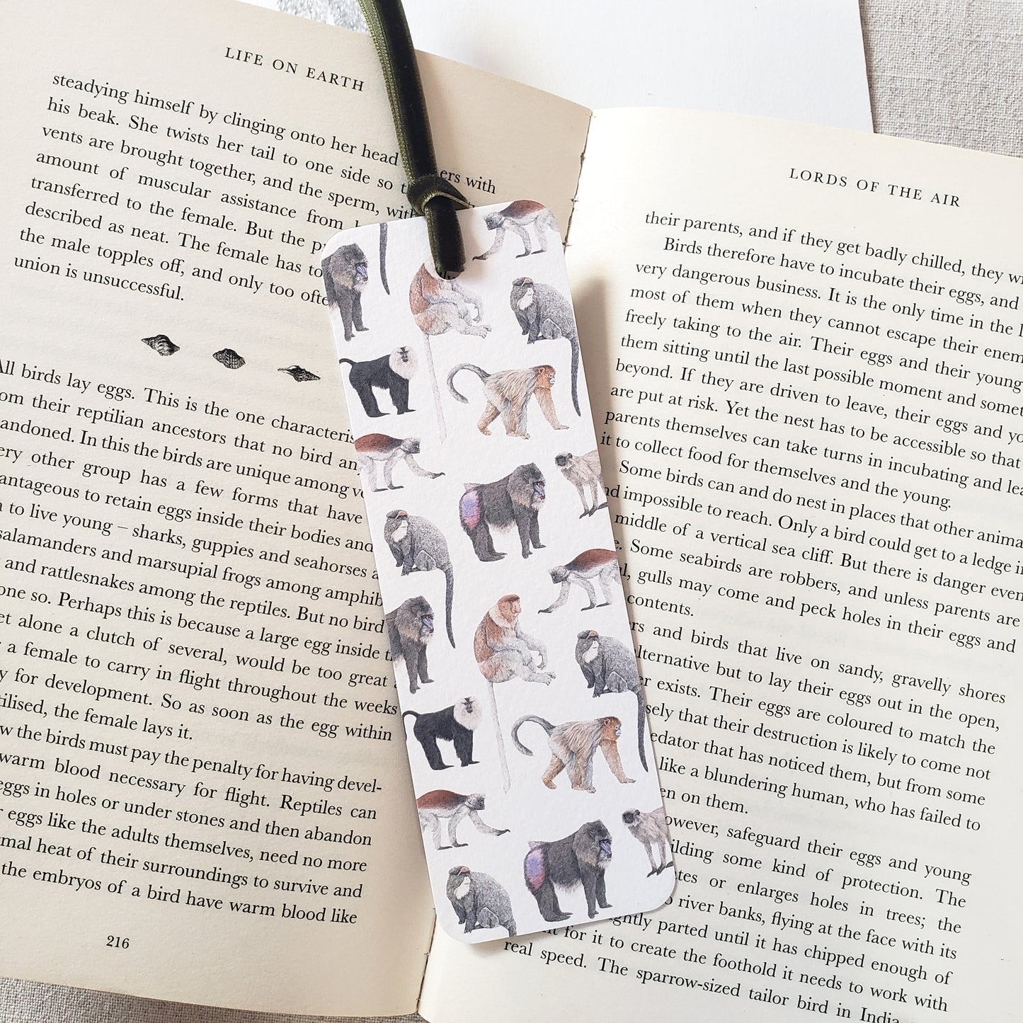 Monkey Bookmark