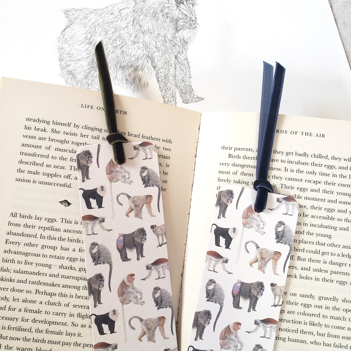 Monkey Bookmark