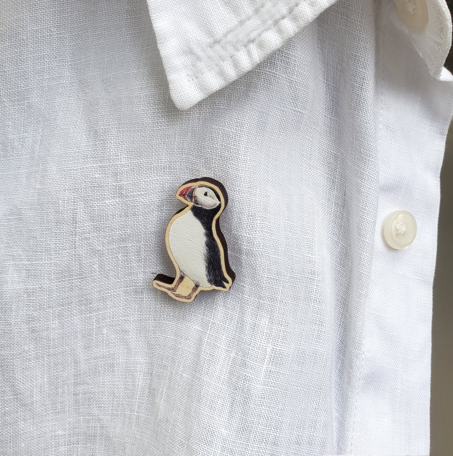 Puffin Wooden Pin