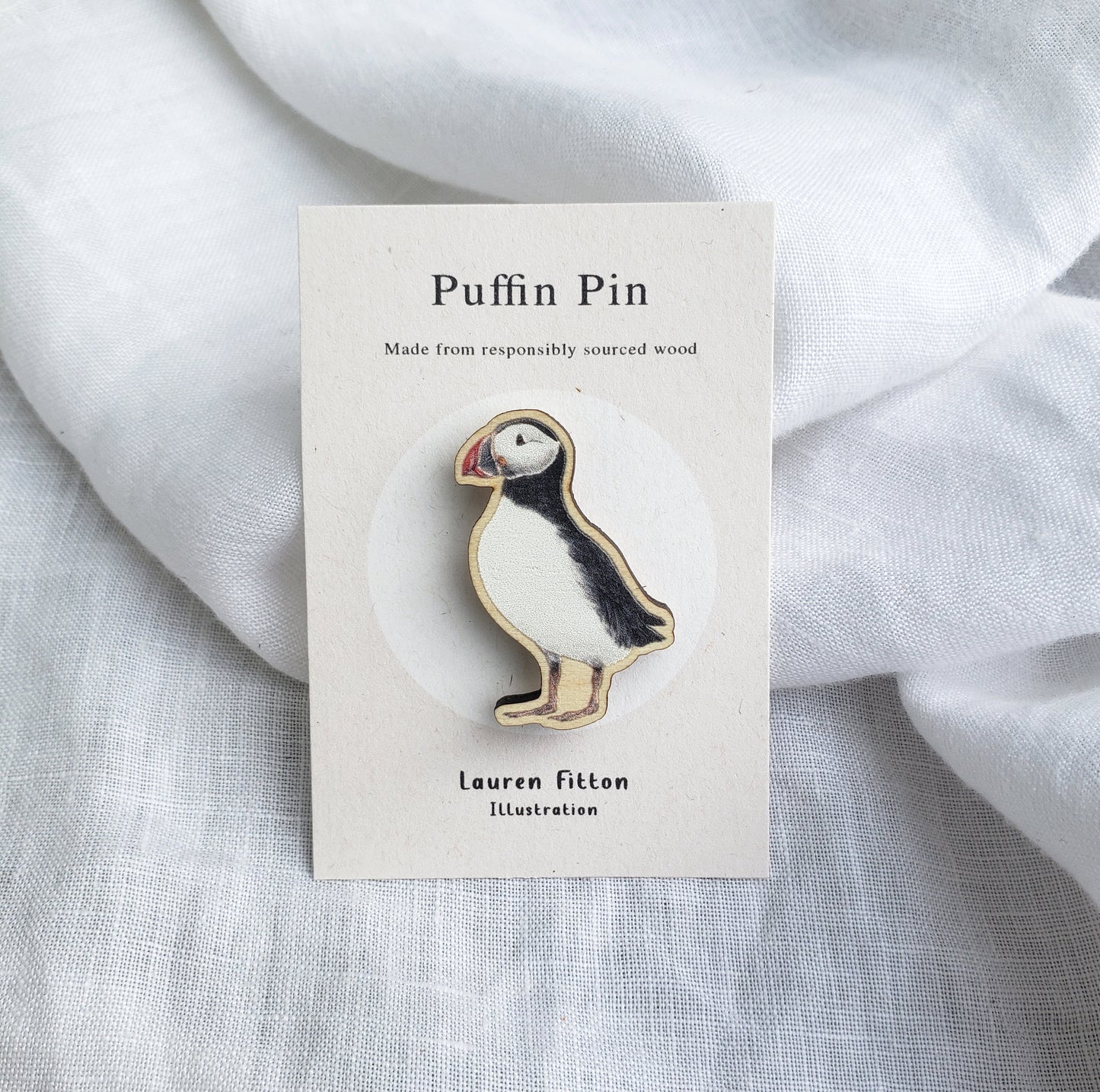 Puffin Wooden Pin