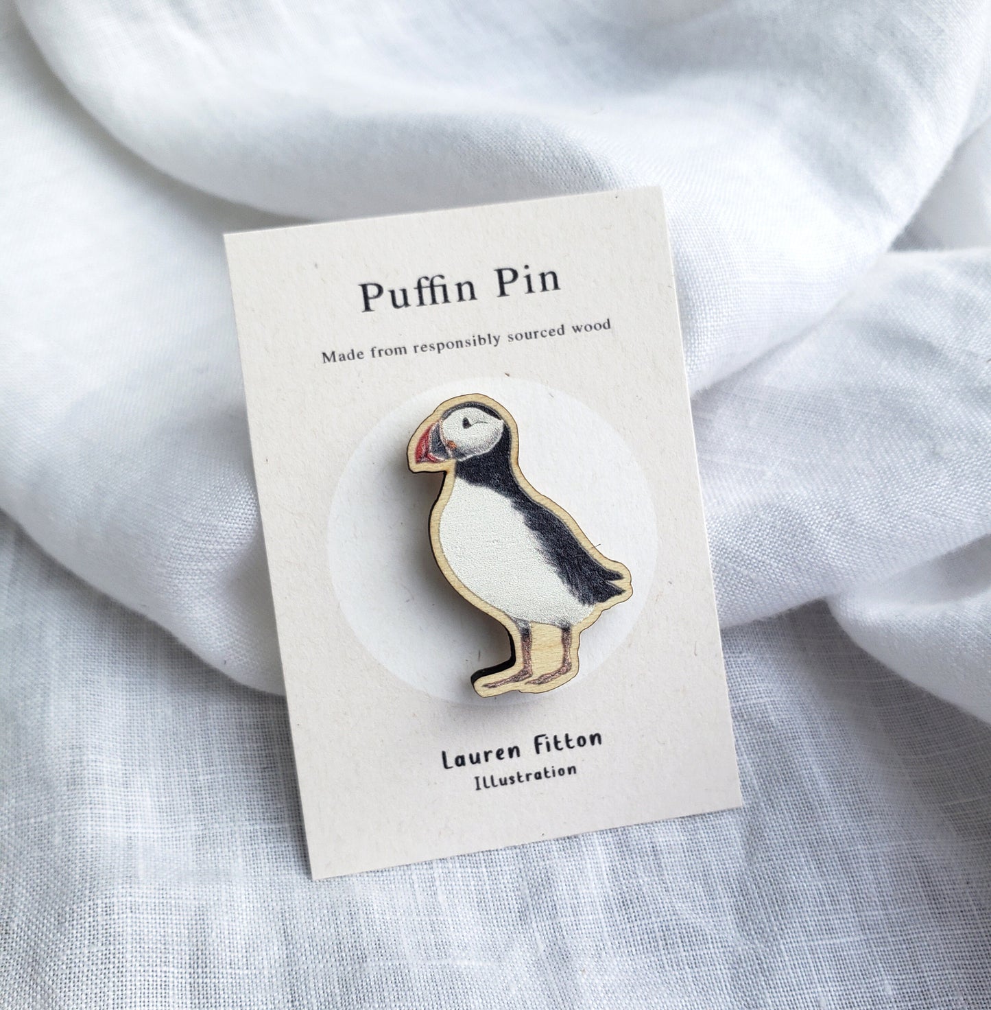 Puffin Wooden Pin
