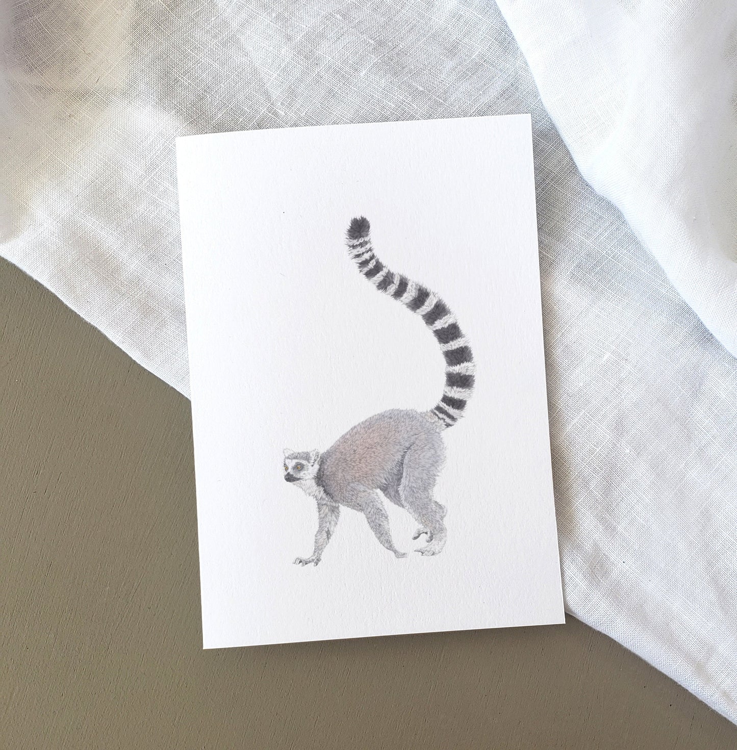 Ring Tailed Lemur Card