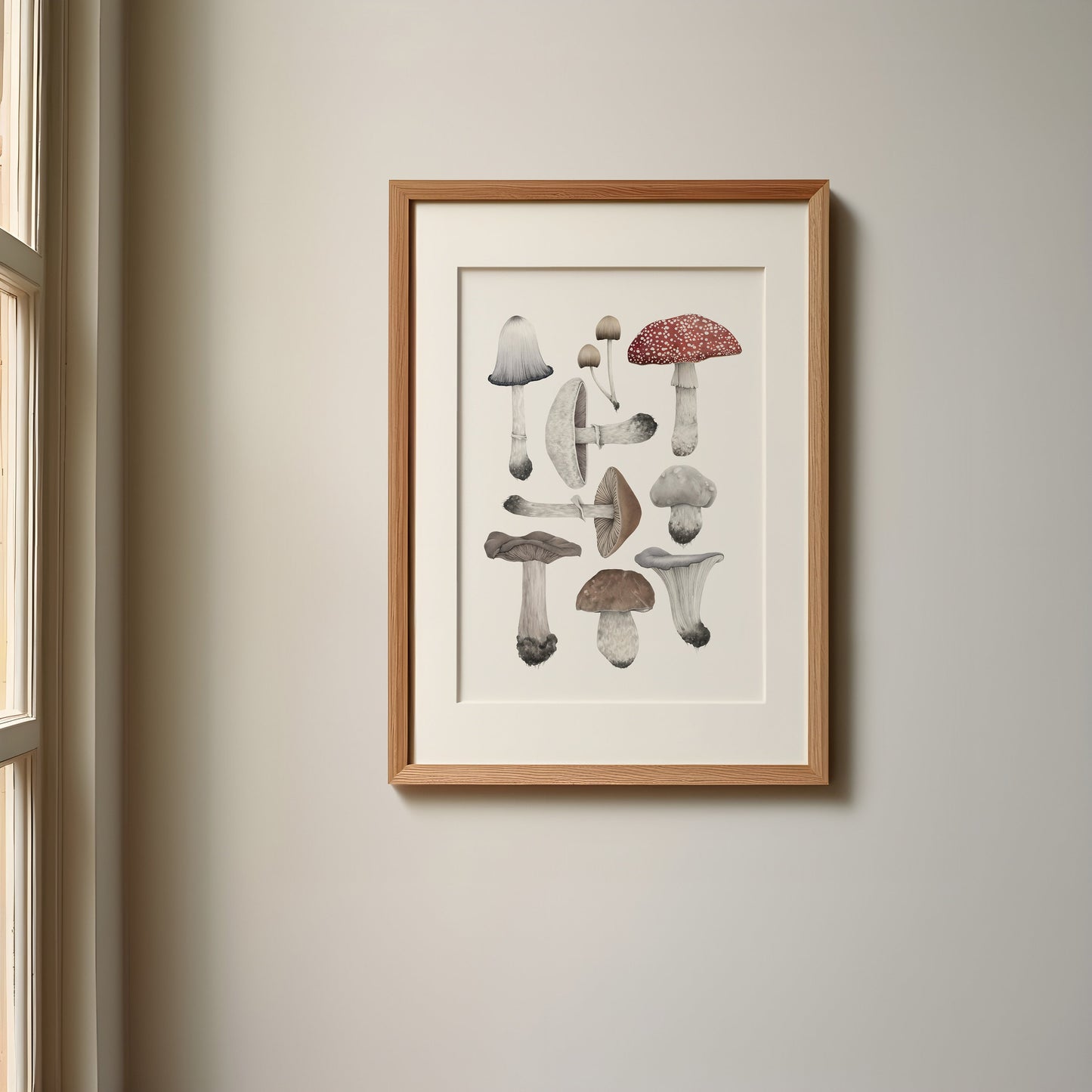 Mushroom Species Print