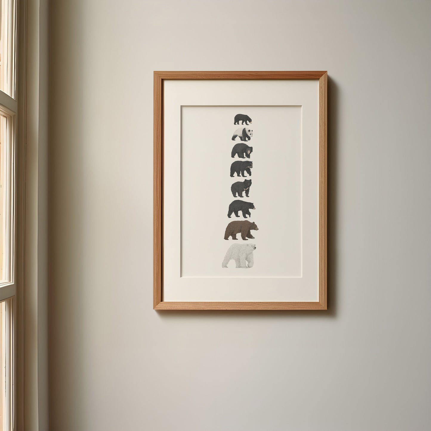 8 Bear Species Print