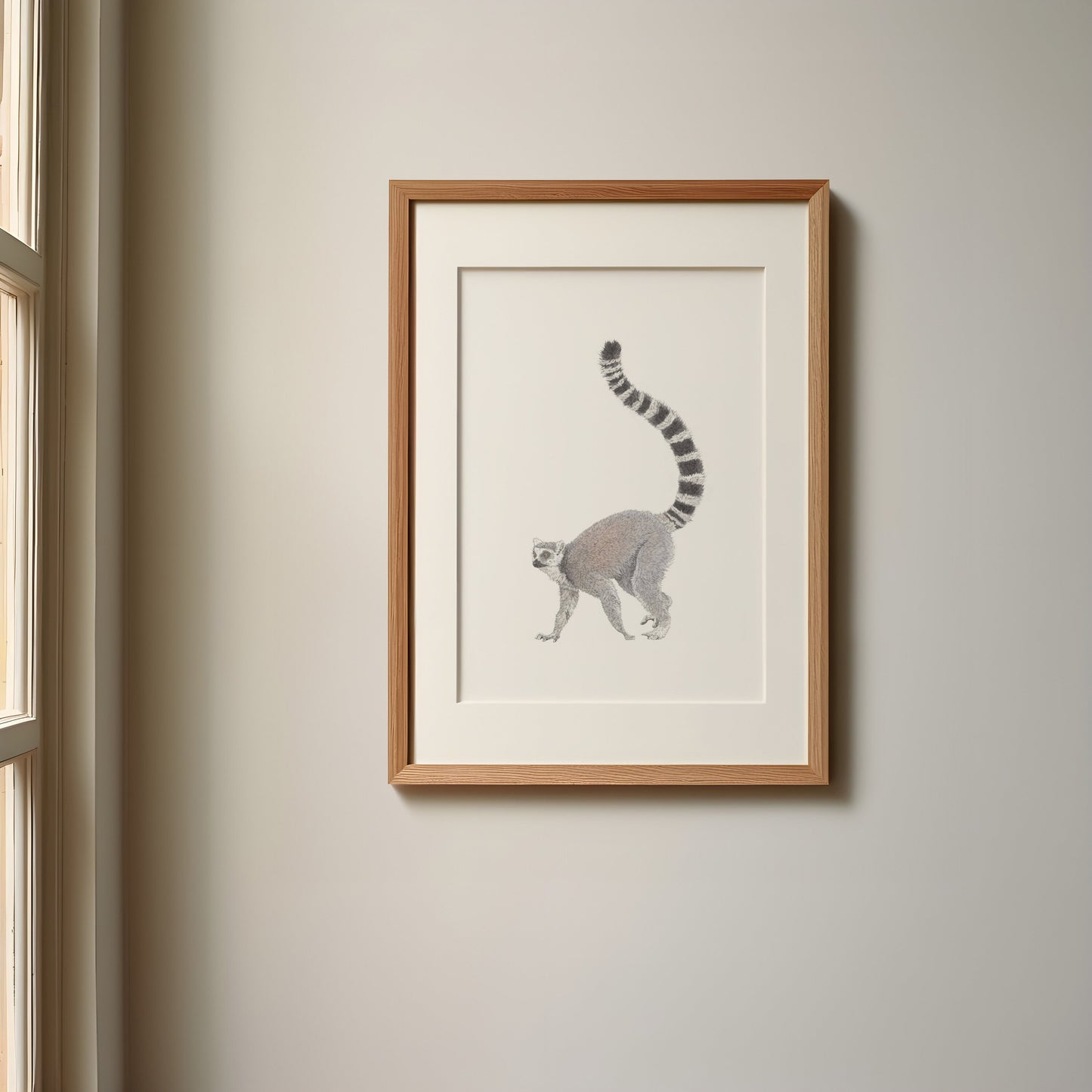 Ring Tailed Lemur Print