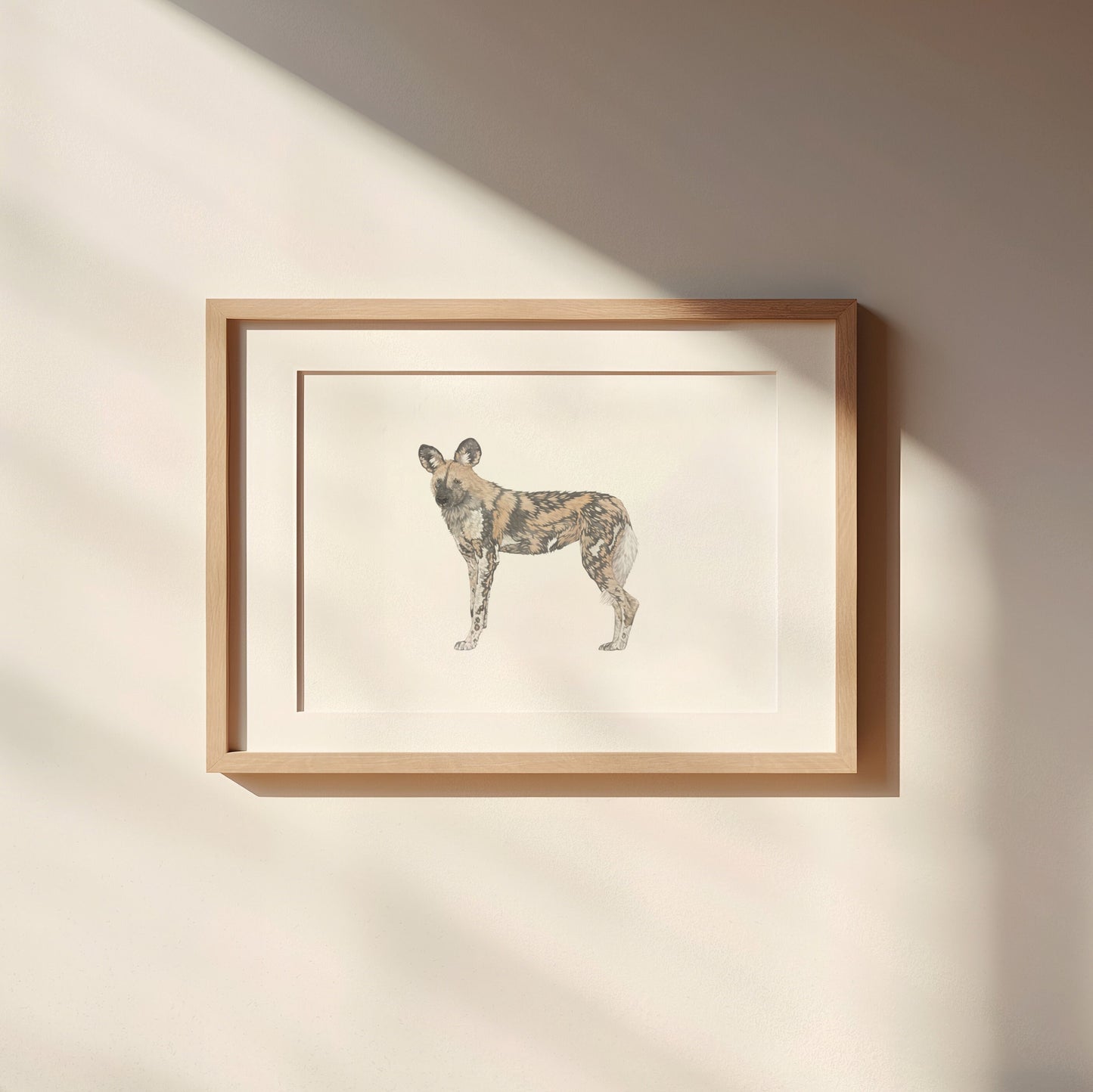 African Painted Dog Print