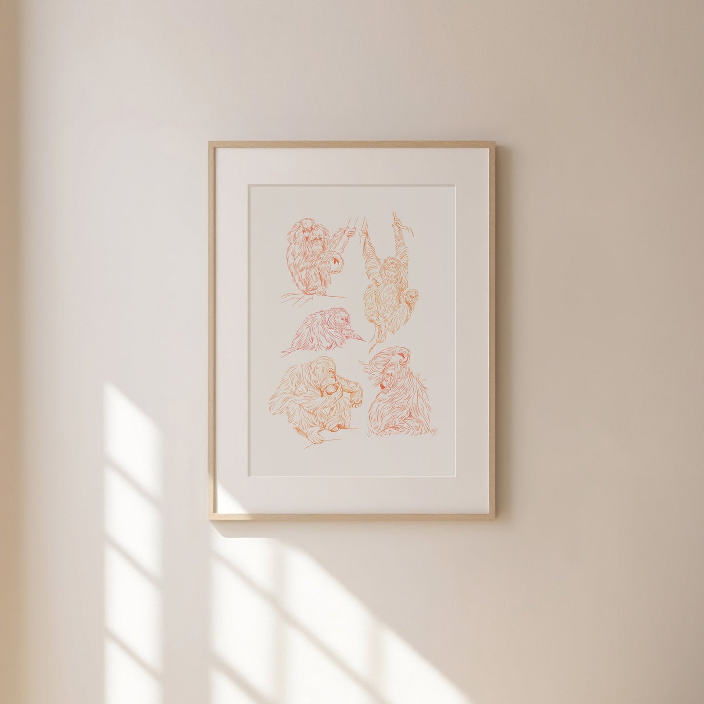 Orangutan Sketches Print