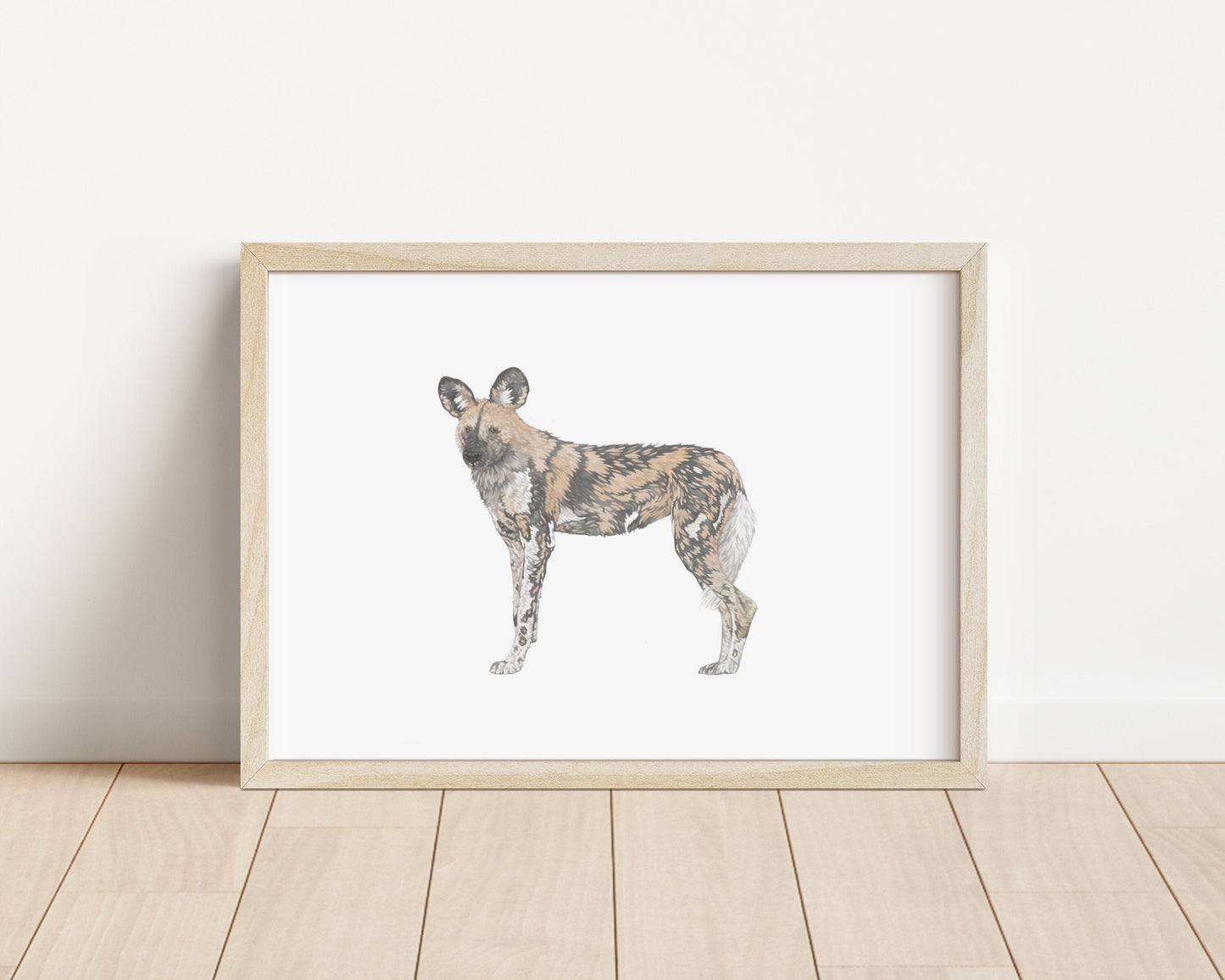African Painted Dog Print