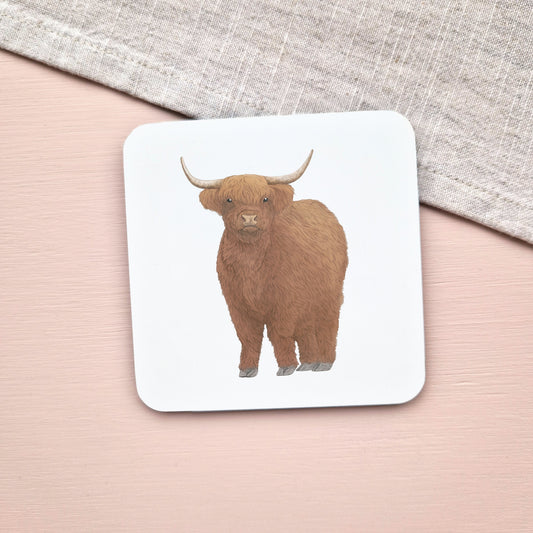 Highland Cow Coaster