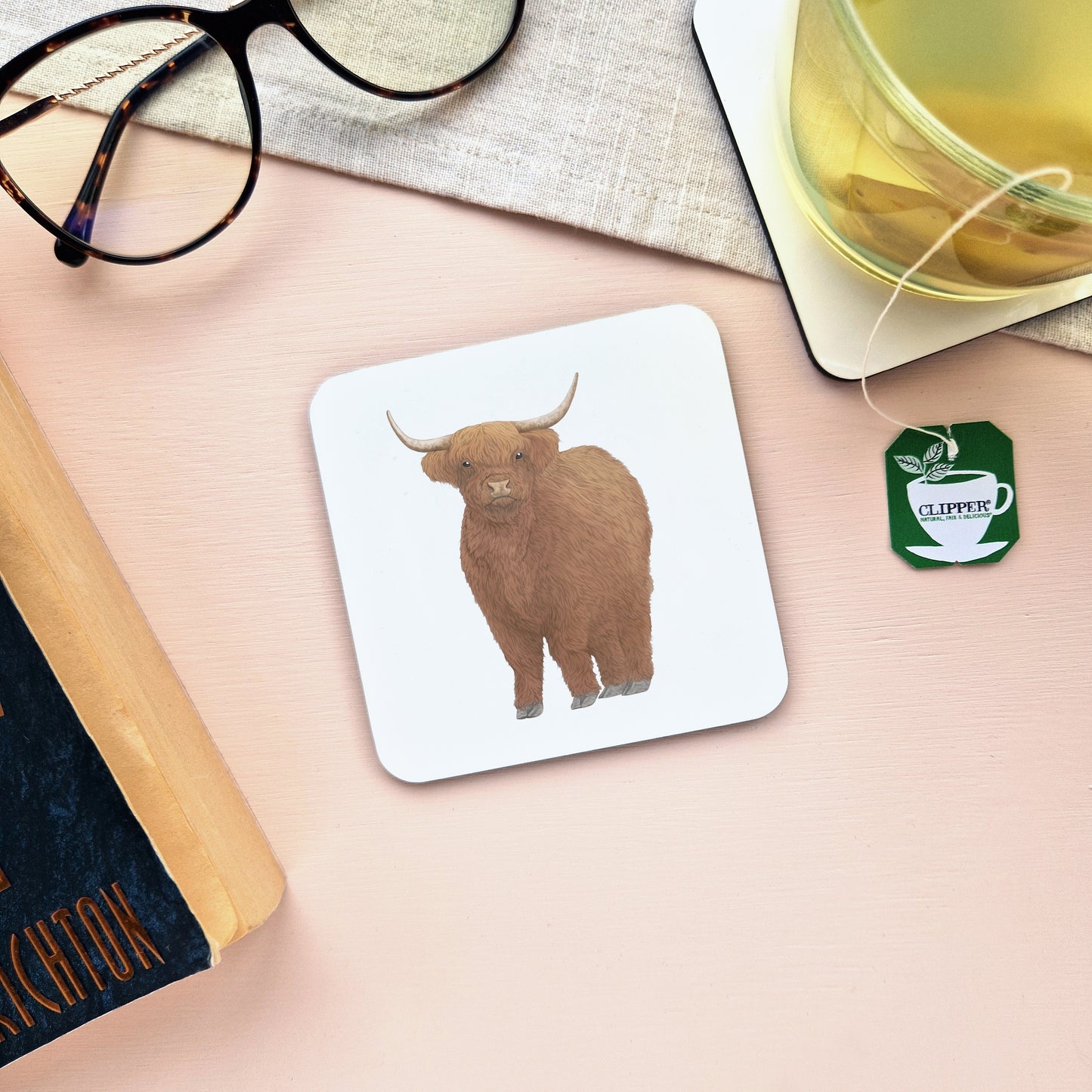 Highland Cow Coaster