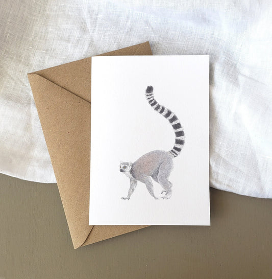 Ring Tailed Lemur Card