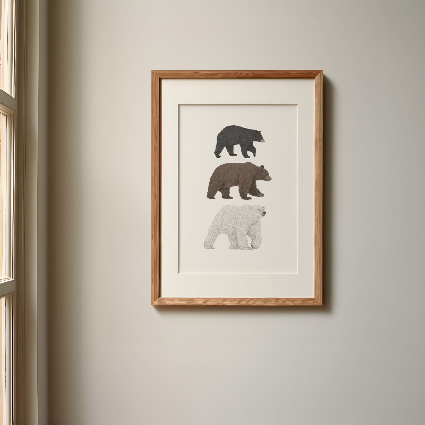 3 Bear Species Print